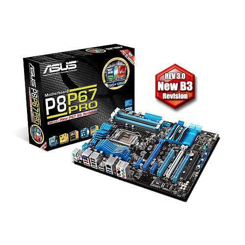 ASUS P8P67 Pro Intel P67 LGA1155 ATX alaplap 3 év fotó, illusztráció : 90-MIBG4A-G0EAY00Z