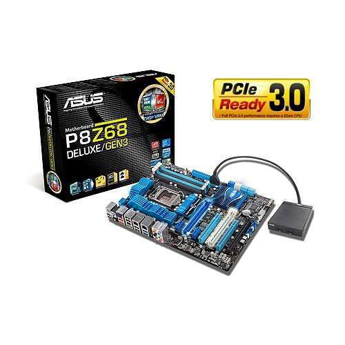 ASUS P8Z68 Deluxe/GEN3 Intel Z68 LGA1155 ATX alaplap 3 év fotó, illusztráció : 90-MIBGE5-G0EAY00Z