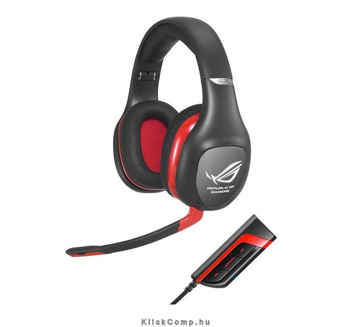 USB headset ASUS VULCAN PRO/BLK/ALW+UBW/AS Fekete fotó, illusztráció : 90-YAHI7180-UA00-