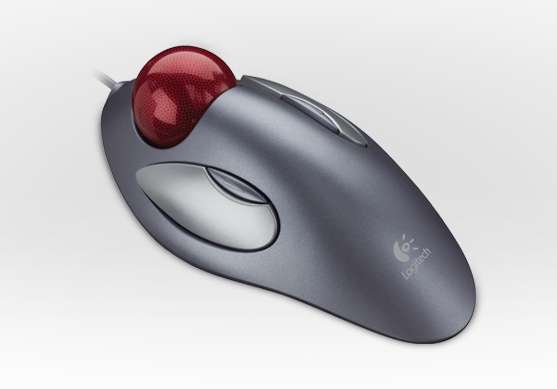 Egér USB Logitech Trackman Marble TrackBall ezüst fotó, illusztráció : 910-000808