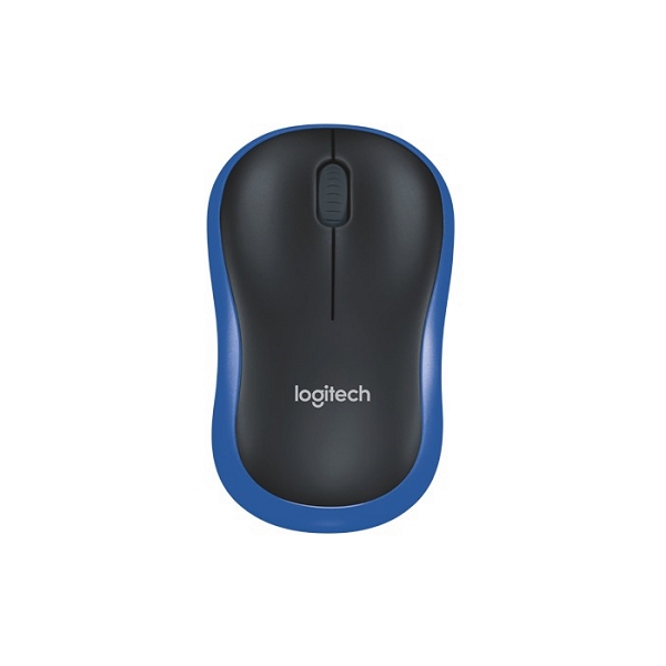 Vezetéknélküli egér Logitech M185 kék fotó, illusztráció : 910-002236