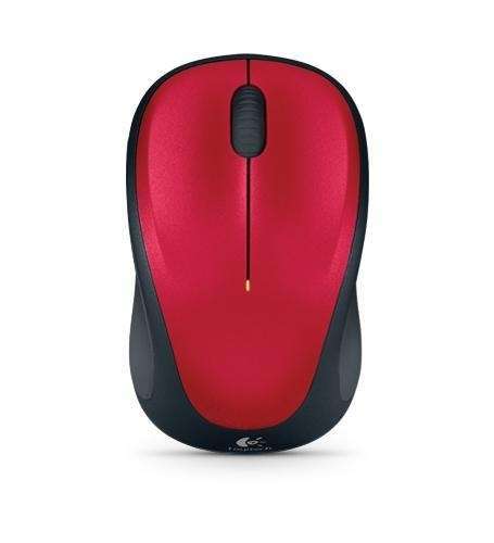 Vezetéknélküli egér Logitech M235 piros fotó, illusztráció : 910-002497