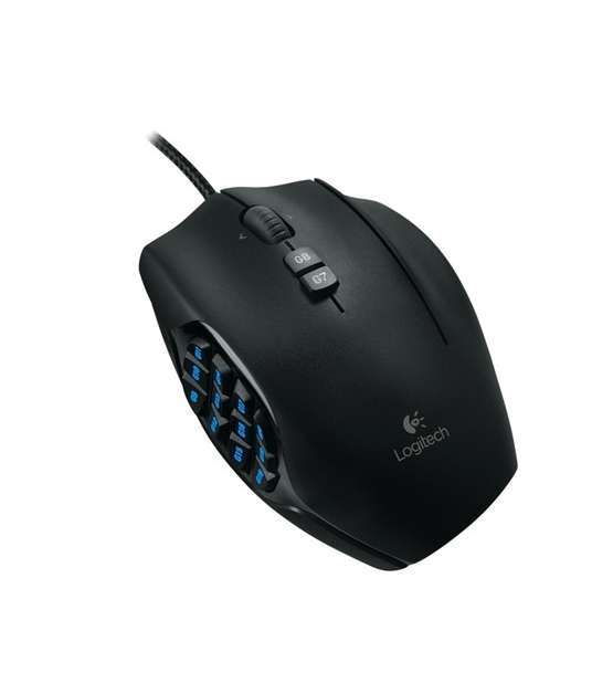 G600 USB MMO Gamer Laser fekete egér fotó, illusztráció : 910-002865