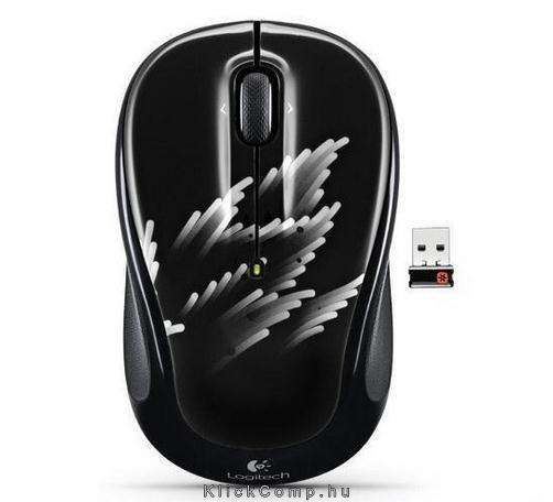 M325 wless Coral Fan fekete notebook egér fotó, illusztráció : 910-003018