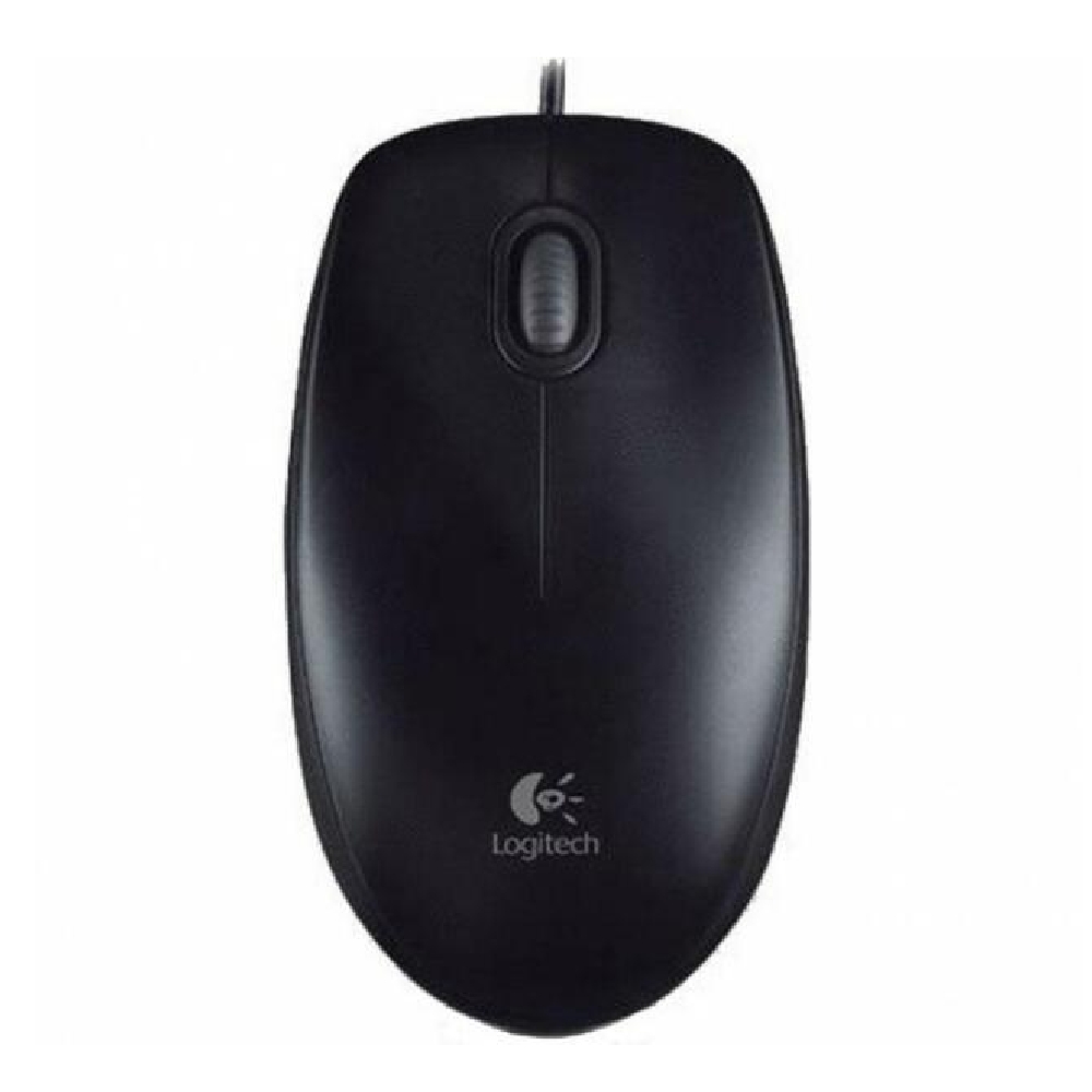Egér USB Logitech B100 fekete fotó, illusztráció : 910-003357