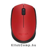 Wireless egér notebookhoz Piros Logitech M171 910-004641 fotó