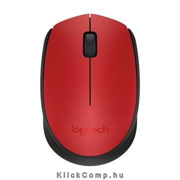 Vezetéknélküli egér Logitech M171 piros fotó, illusztráció : 910-004641