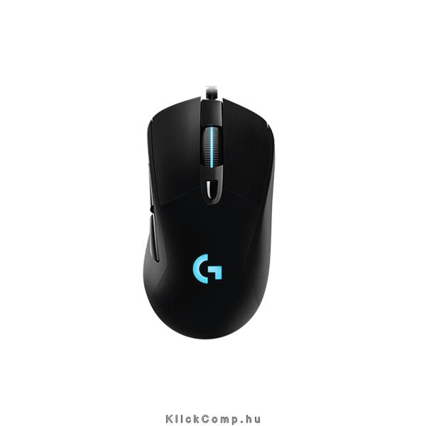 Egér Vezetékes Logitech G403 Prodigy USB Súlyozható 12000 DPI fekete) fotó, illusztráció : 910-004824