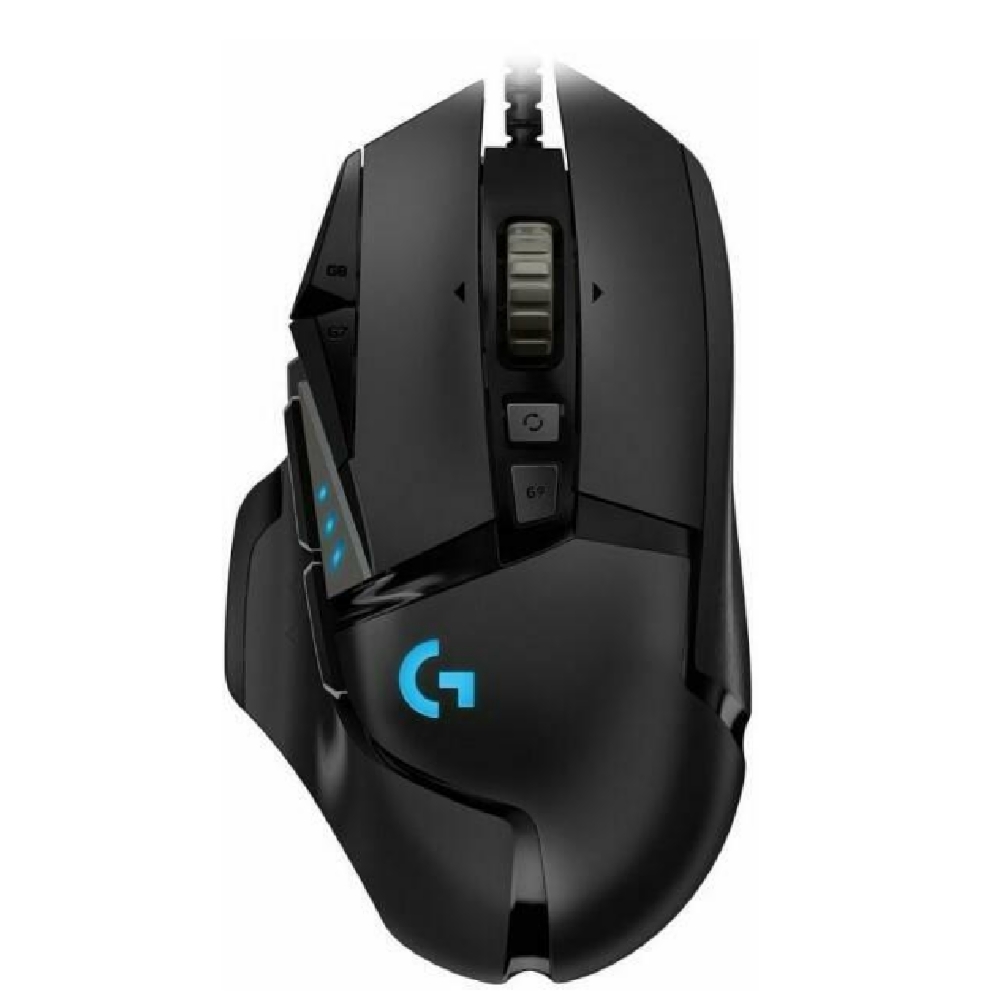 Gamer egér USB Logitech G502 HERO Lightsync fekete fotó, illusztráció : 910-005471