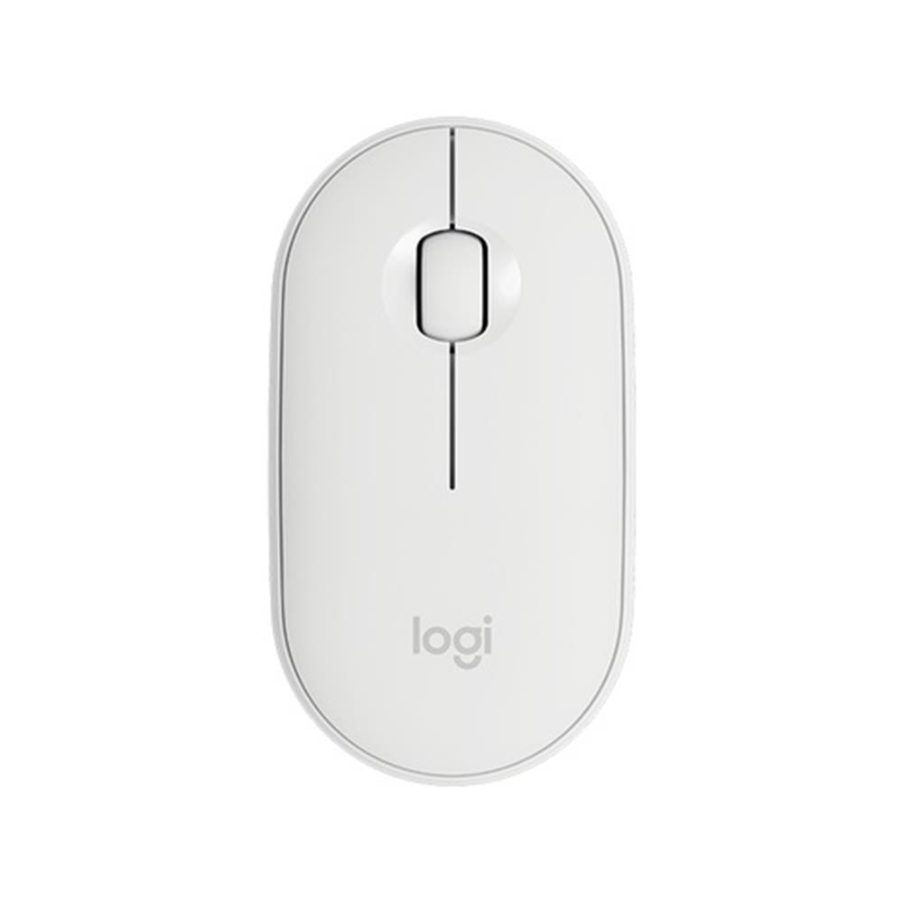 Vezetéknélküli egér Logitech Pebble M350 fehér fotó, illusztráció : 910-005716