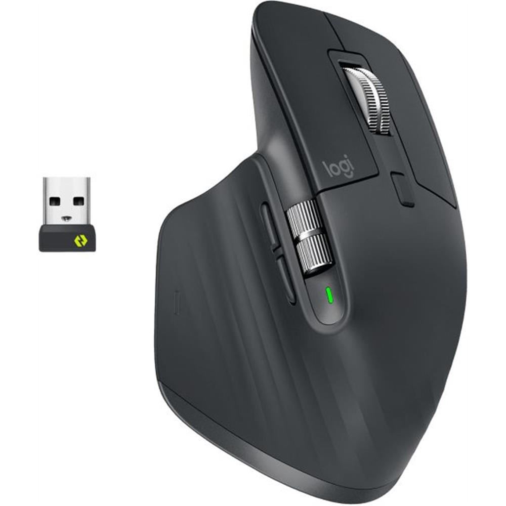 Vezetéknélküli egér Logitech MX MASTER 3 grafitszürke fotó, illusztráció : 910-006199