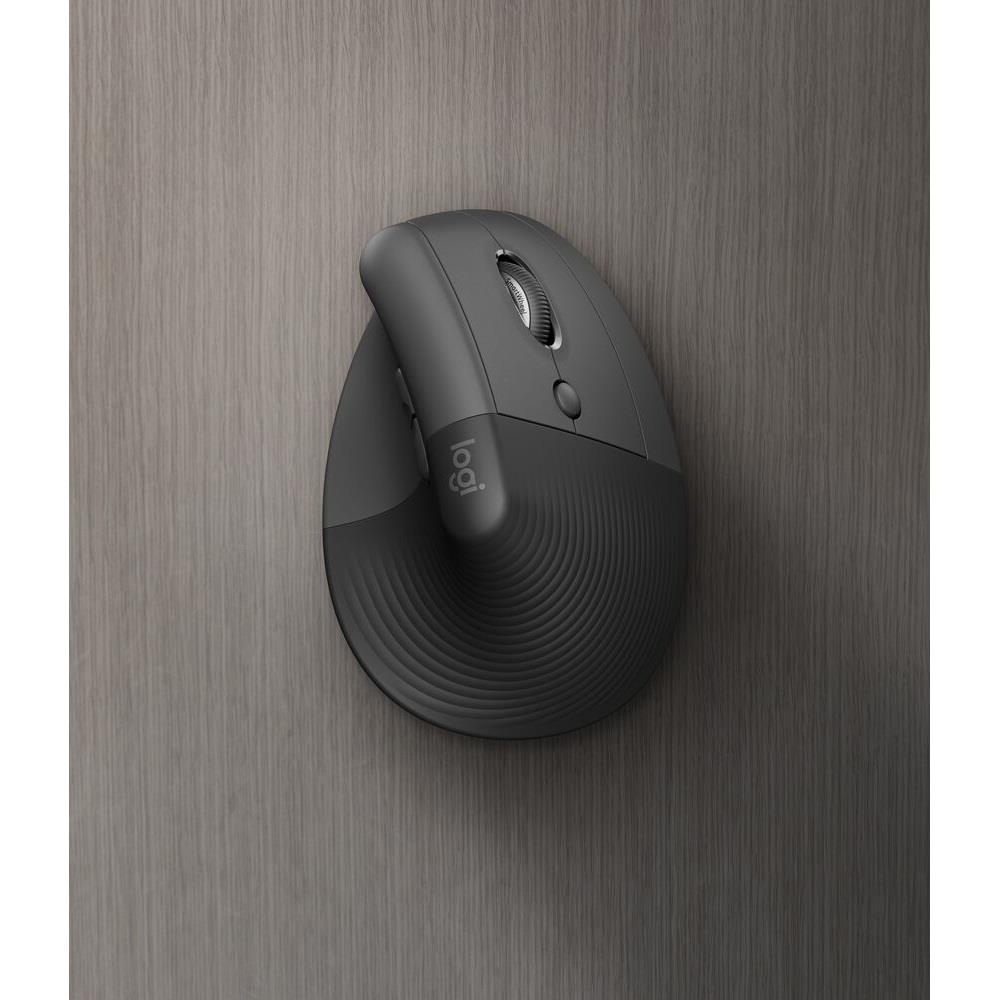 Vezetéknélküli egér Logitech LIFT Vertical Ergonomic grafitszürke fotó, illusztráció : 910-006473