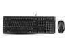 Billentyűzet + egér USB Logitech MK120 Vezetékes keyboard+mouse KIT Fekete 920-002542 Technikai adatok