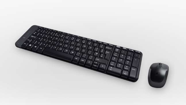 Vezetéknélküli billentyűzet + egér Logitech MK220 fekete HU fotó, illusztráció : 920-003167