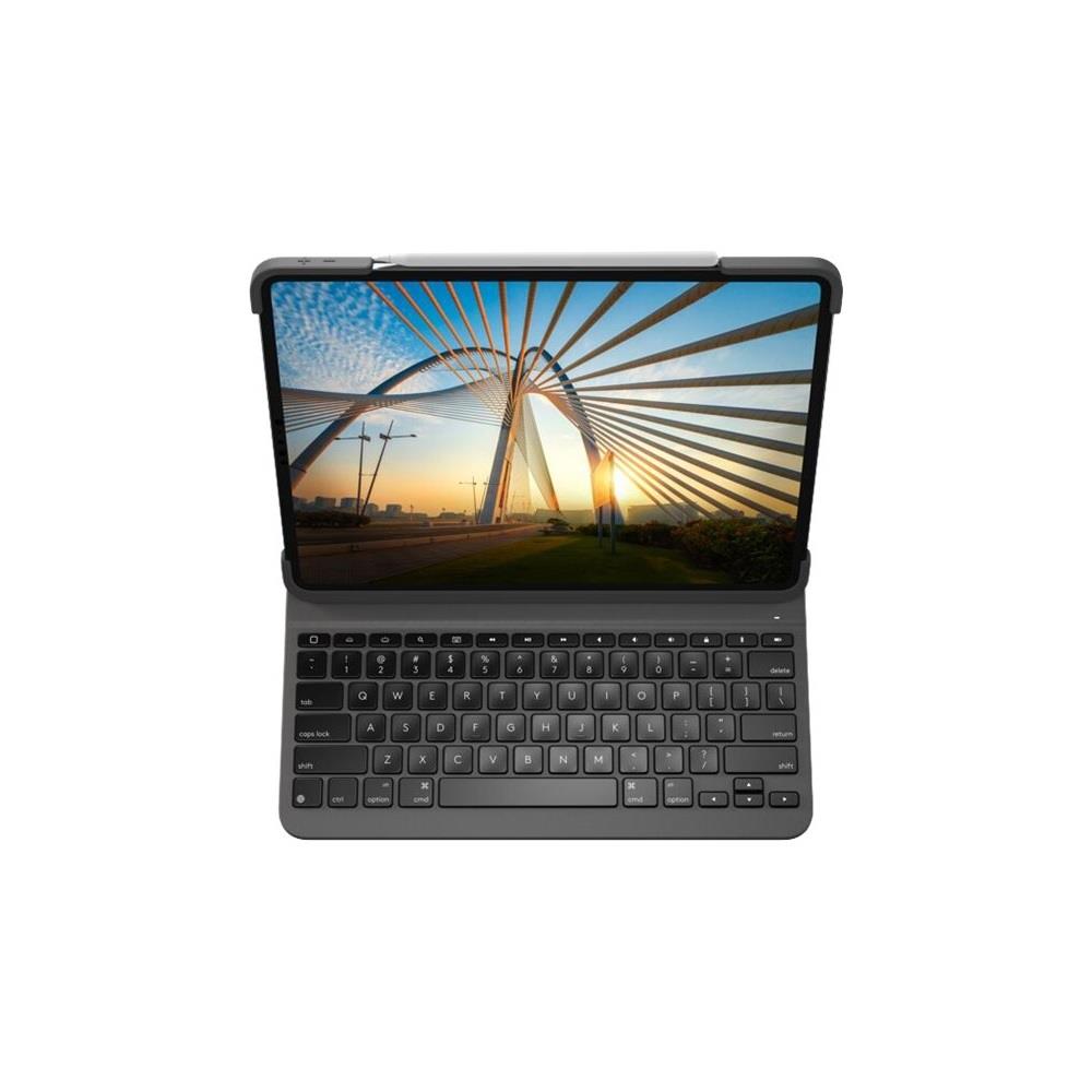 Billentyűzet Logitech Slim Folio 4 grafitszürke UK fotó, illusztráció : 920-009710