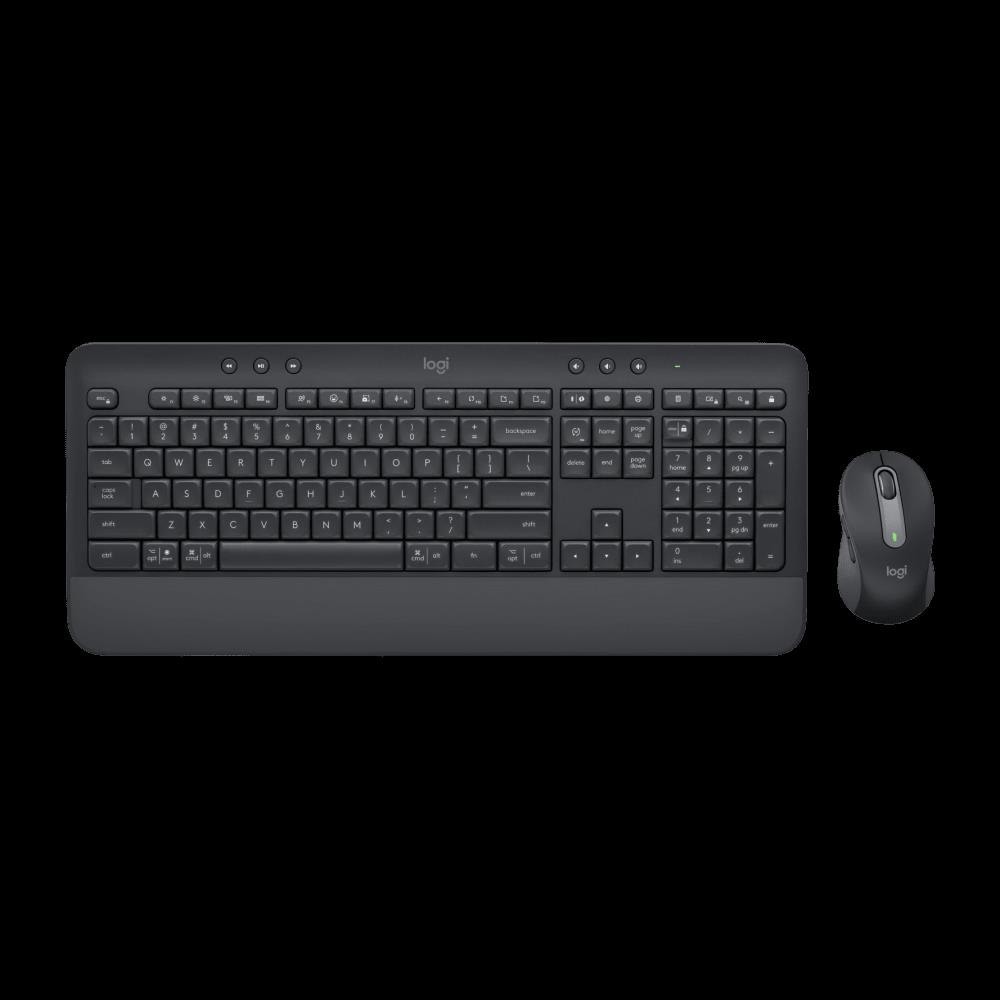 Vezetéknélküli billentyűzet + egér Logitech MK650 grafitszürke HU fotó, illusztráció : 920-011008