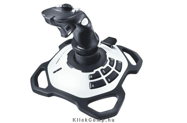 Joystick Logitech Extreme 3D Pro USB fekete/ezüst fotó, illusztráció : 942-000031