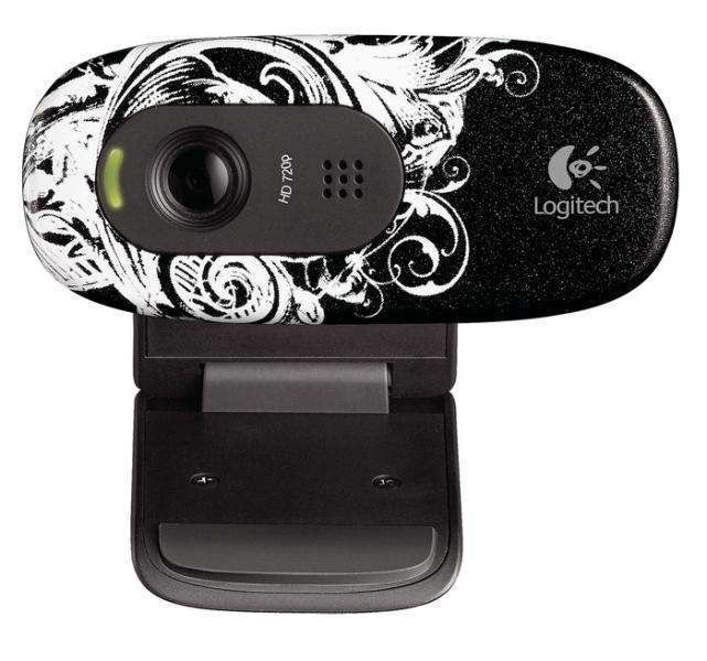 Logitech HD Webcam C270 webkamera + mikrofon fleur dark (virágos) 2 év - Már ne fotó, illusztráció : 960-000725