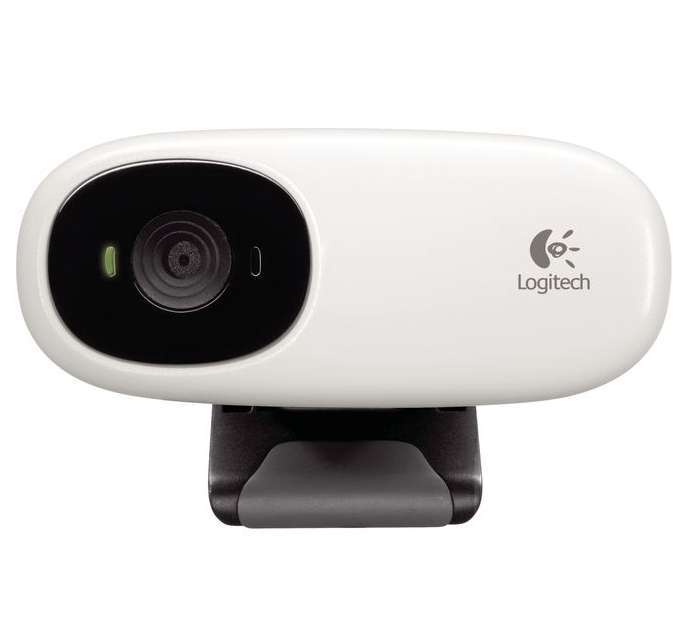 C110 640x480 mikrofonos fehér-fekete webkamera fotó, illusztráció : 960-000754