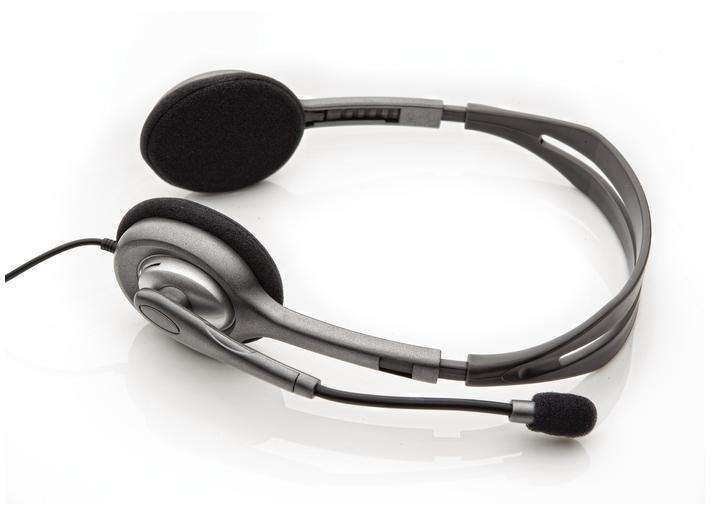 Fejhallgató, Mikrofon LOGITECH H110 3.5mm Jack, fotó, illusztráció : 981-000271