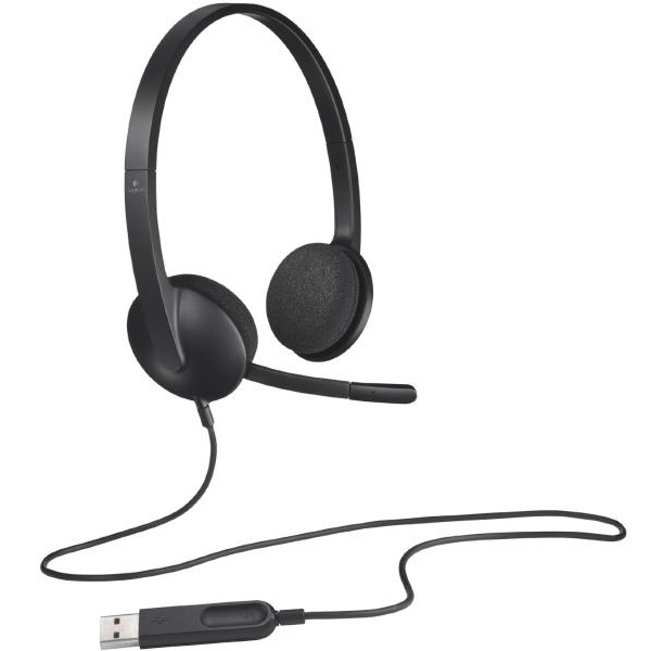 Fejhallgató mikrofonos Logitech headset H340 USB fotó, illusztráció : 981-000509