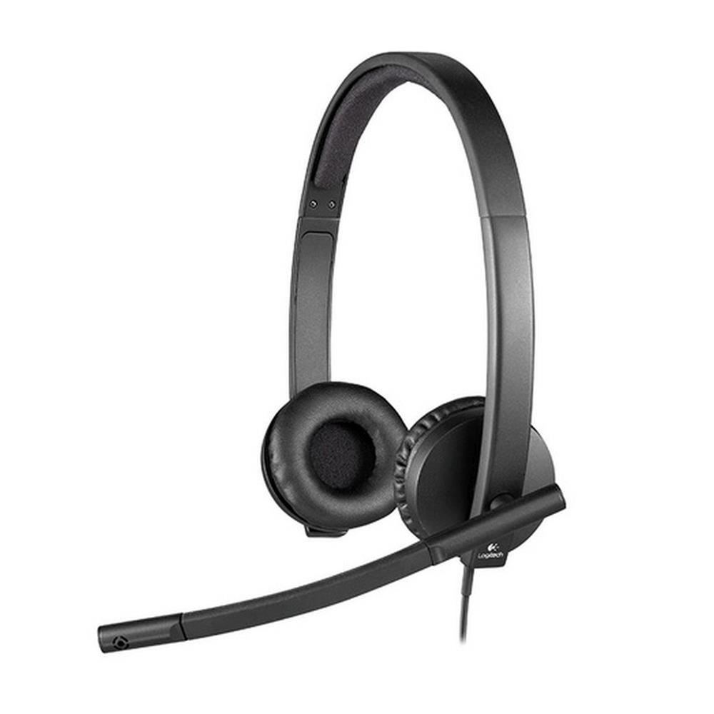 Headset Logitech H570e USB fekete vezetékes fotó, illusztráció : 981-000575