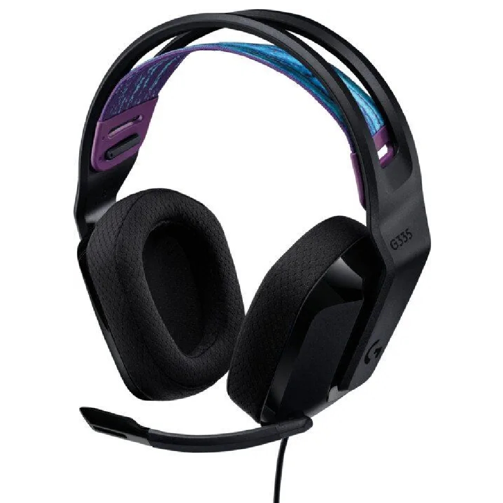 Fejhallgató Logitech G335 fekete gamer headset fotó, illusztráció : 981-000978
