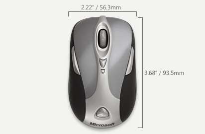 Microsoft Wireless Notebook Presenter MSE8000 USB Port Szürke fotó, illusztráció : 9DR-00007
