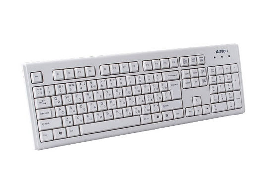billentyűzet, fehér USB A4Tech fotó, illusztráció : ABKM720U