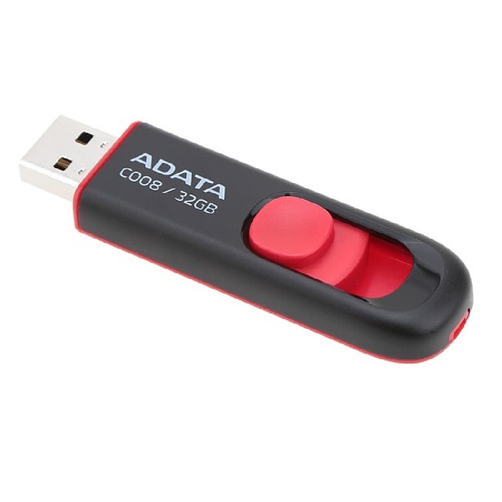 32GB Pendrive USB2.0 piros Adata C008 fotó, illusztráció : AC008-32G-RKD