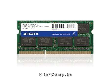 1GB/1333MHz DDR-3 notebook memória fotó, illusztráció : AD3S1333B1G9-B