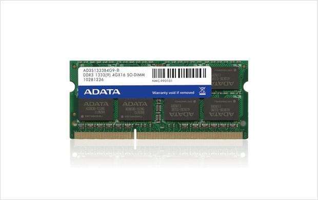 2GB/1333MHz DDR-3 notebook memória fotó, illusztráció : AD3S1333B2G9-R