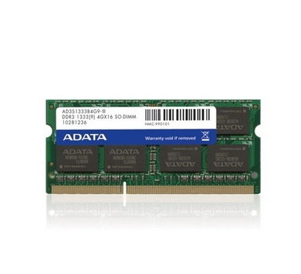 2GB DDR3 notebook memória 1333MHz ADATA fotó, illusztráció : AD3S1333C2G9-B