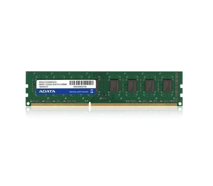 8GB DDR3 memória 1333MHz ADATA fotó, illusztráció : AD3U1333W8G9-R