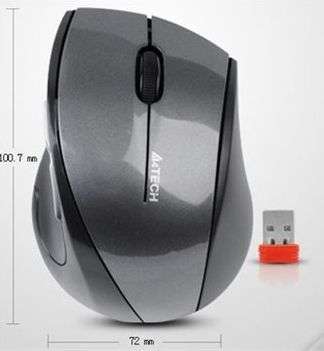dustFree egér Szürke wireless A4Tech fotó, illusztráció : AEG7750D