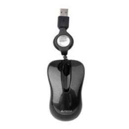 V-Track mini opt.egér fekete USB A4Tech fotó, illusztráció : AEN60FEKETE
