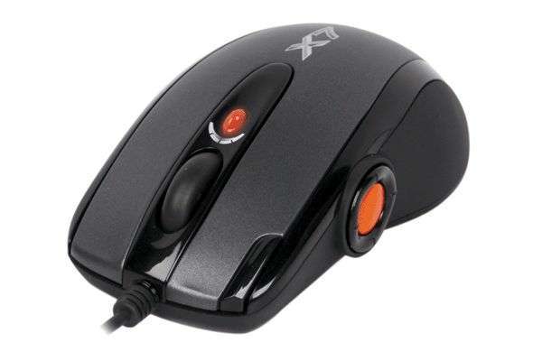 gamer lézer egér 5irányú Joy gomb A4Tech fotó, illusztráció : AEX755BK
