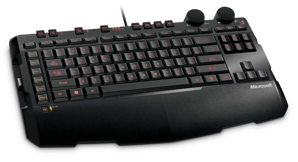 Microsoft Sidewinder X6 Keyboard Windows USB Fekete fotó, illusztráció : AGB-00014
