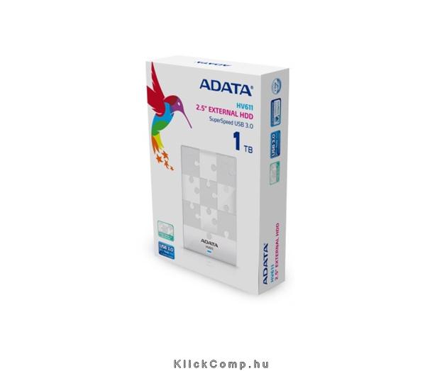 1TB külső HDD 2,5  USB3.0 fehér HV611 winchester fotó, illusztráció : AHV611-1TU3-CWH