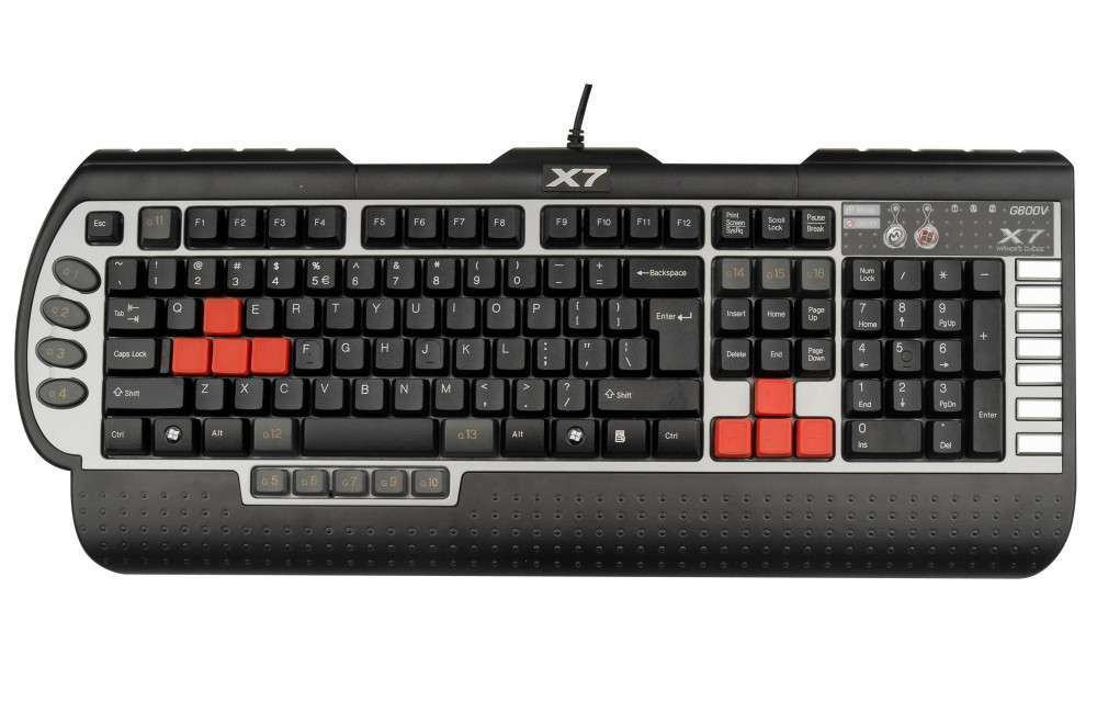 gamer billentyűzet USB 15prg.gomb A4Tech fotó, illusztráció : AKG800V