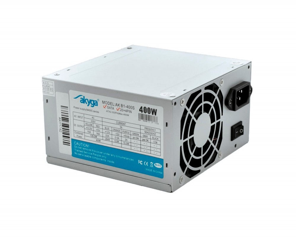 Tápegység számítógép Basic 400W 8cm OEM - Már nem forgalmazott termék fotó, illusztráció : AK-B1-400S-8CM