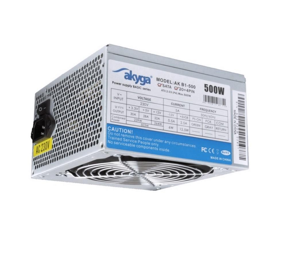 Tápegység 500W 12cm OEM számítógép Basic fotó, illusztráció : AK-B1-500