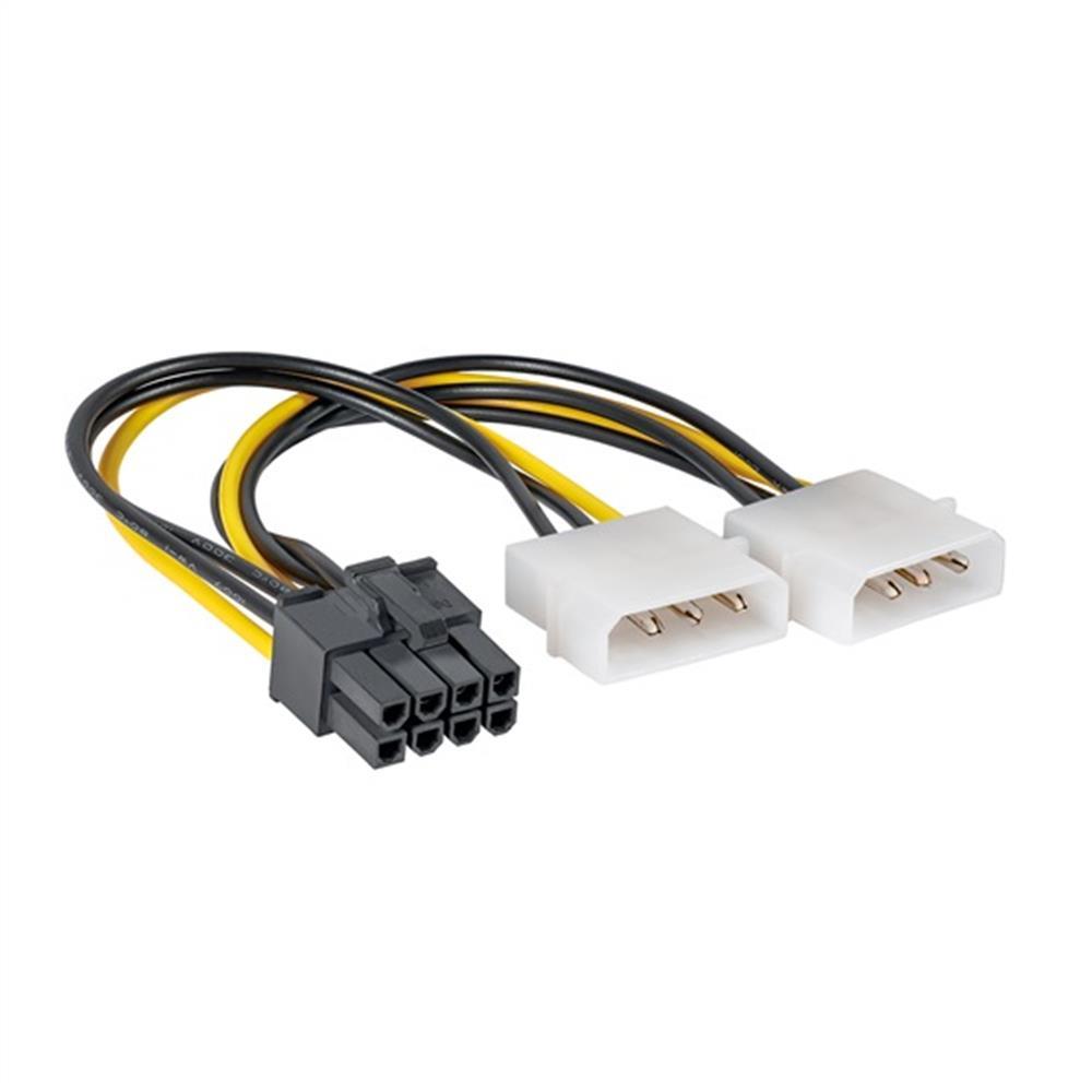 Akyga Adapter PCI Express MOLEX 180W fotó, illusztráció : AK-CA-29
