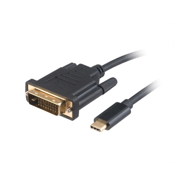 USB3.1 C - DVI-D 4K átalakító 180cm adapter fotó, illusztráció : AK-CBCA10-18BK