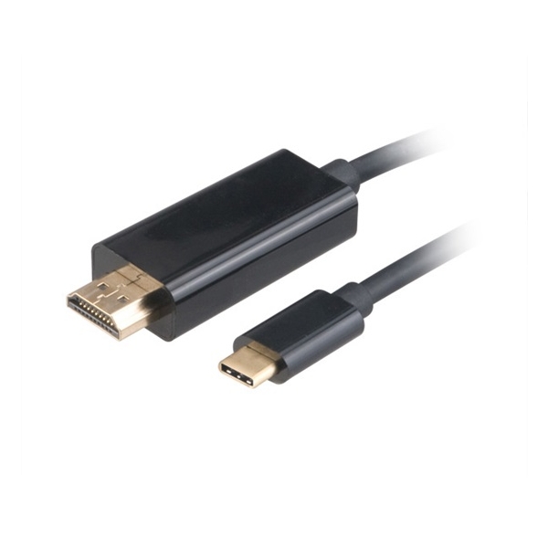 USB3.1 C - HDMI 4K átalakító 180cm adapter fotó, illusztráció : AK-CBCA12-18BK