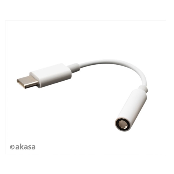 USB Type-C átalakító 3,5mm audio adapter Akasa fotó, illusztráció : AK-CBCA27-10WH