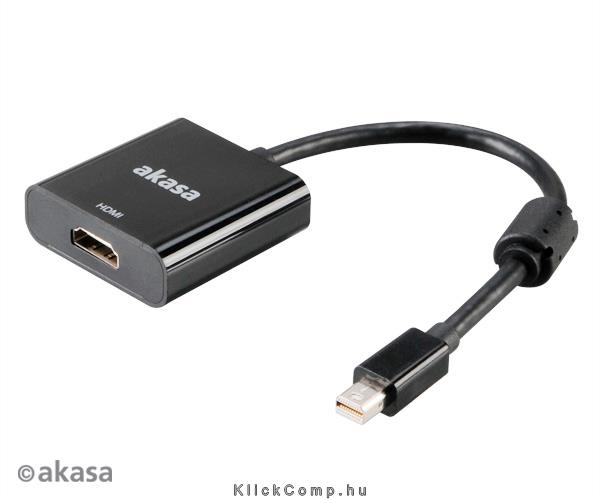 Mini Displayport - HDMI adapter - Akasa AK-CBDP09-20BK fotó, illusztráció : AK-CBDP09-20BK