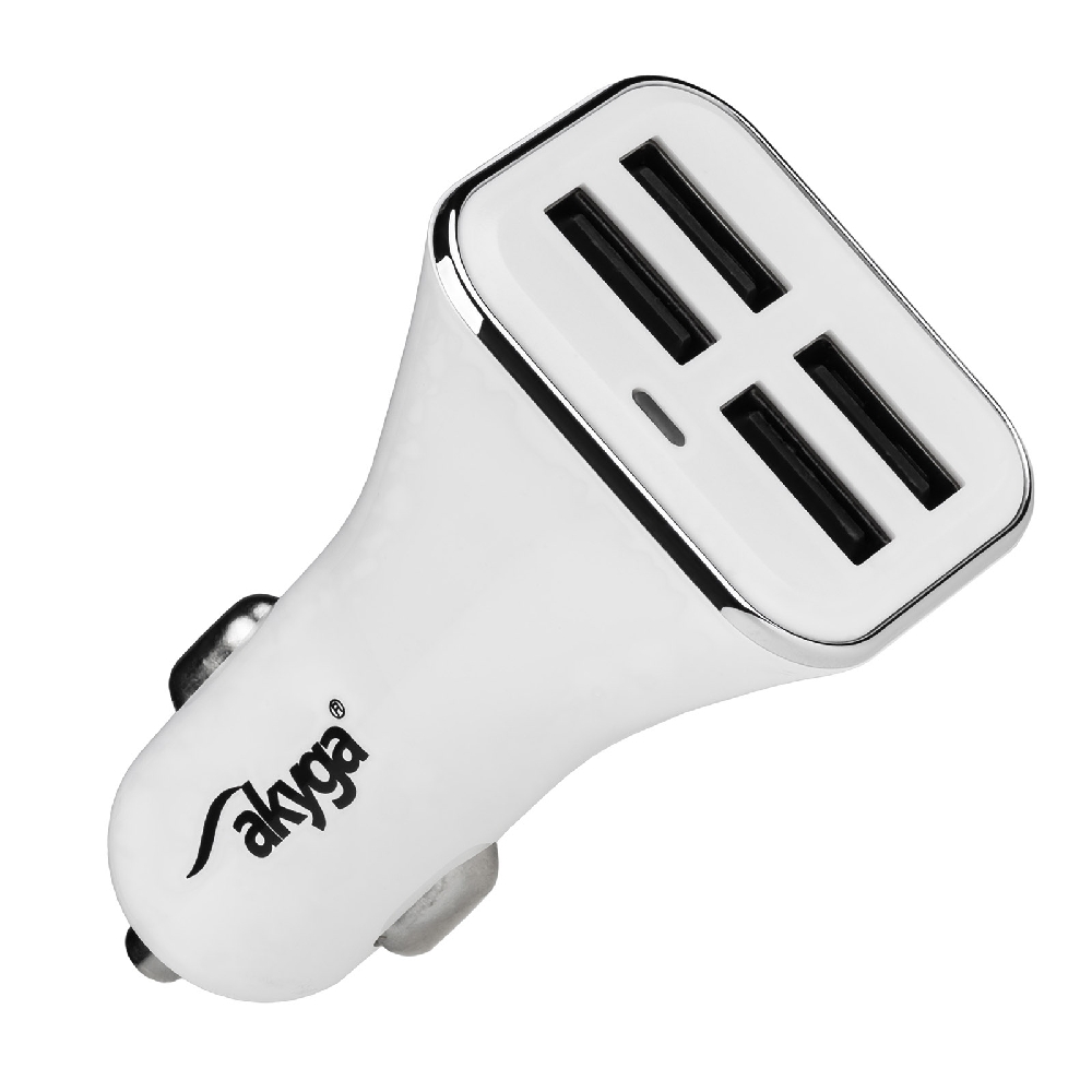 USB autós Adapter 4x USB 5V/6.8A 34W autós töltő szivargyújtóba fotó, illusztráció : AK-CH-09