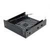 Előlapi panel 5,25" - 3.5" HDD/2,5" HDD/SSD-hez 2xUSB3.0 csatlakozóval Fekete