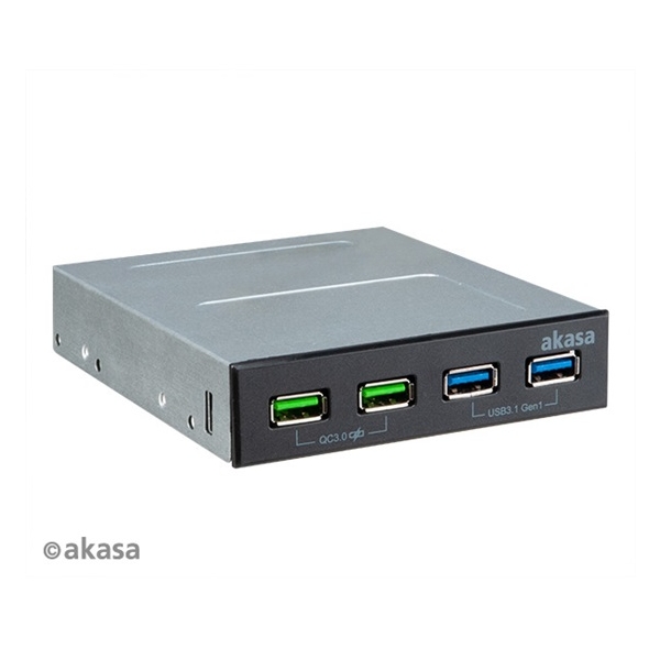 3,5  előlapi panel 2 x USB3.1 + 1 x USB3.0 + USB Type-C Akasa fotó, illusztráció : AK-ICR-34